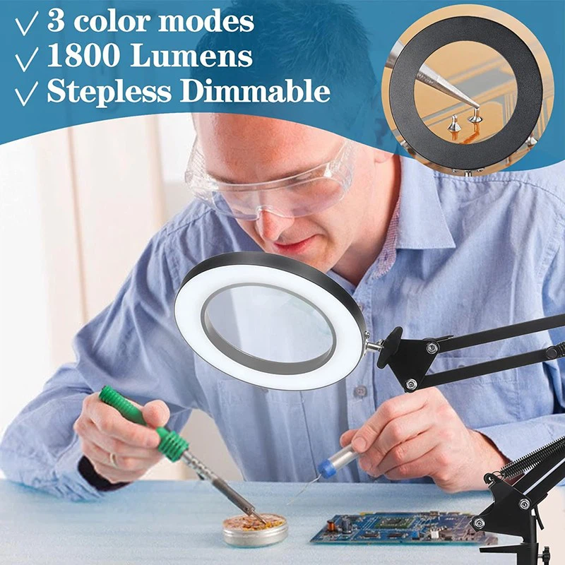 Desk Lamp With Magnifying Glass Desk Lamp With Magnifying Glass