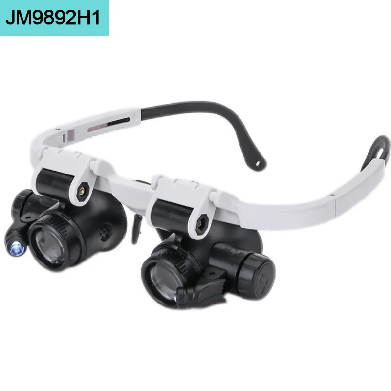 Chwyddwydr Pen Gyda Golau Dan Arweiniad